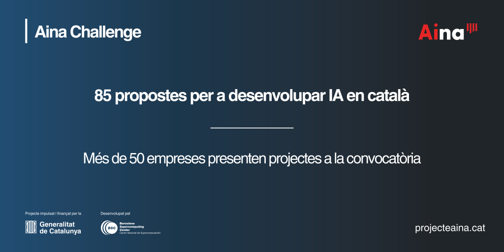 Fins a 85 propostes per a desenvolupar IA en català