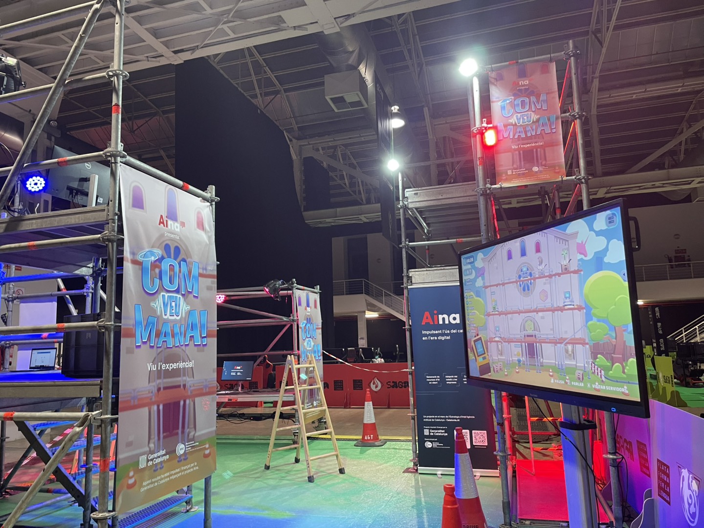 Estand del Projecte Aina al SAGA